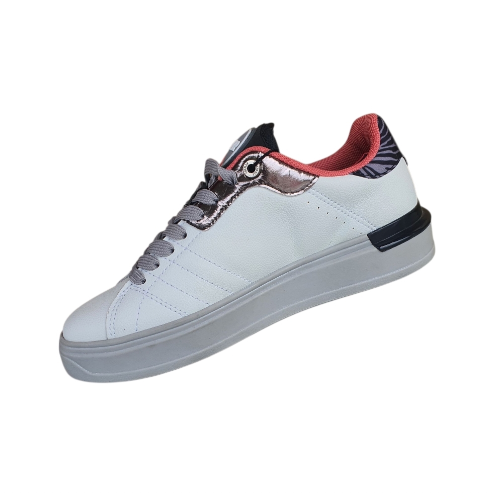 150 White-black-peach clm